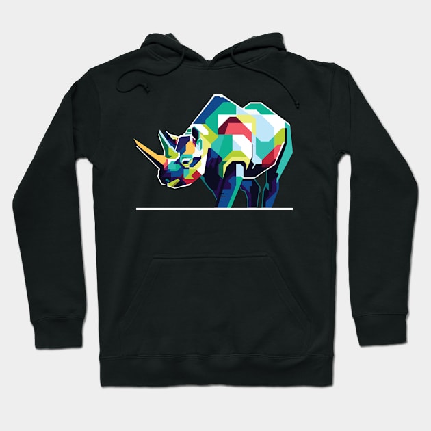 Rhinoceros Pachyderm Africa Animal Rhino Hoodie by shirtsyoulike